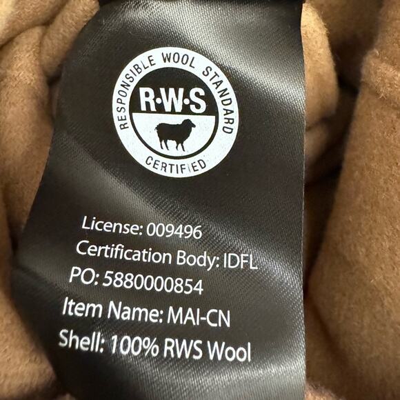 MACKAGE MAI-CN Tan XXL - Brand New Belted Wool Long Wrap Coat - Picture 7 of 8